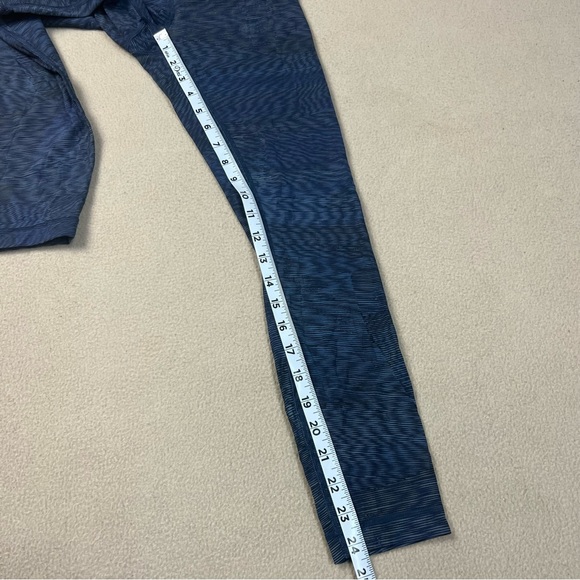 Lululemon Wunder Under 7/8 Tight Luxtreme 25" Linear Flux Battleship Multi sz 4 - Picture 2 of 7
